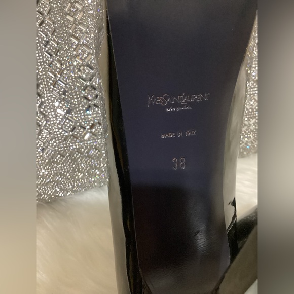 Authentic Saint Laurent black heels size 38 - Picture 6 of 11